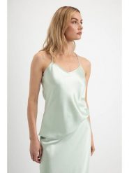 Josephine & Co Top "Daphne" w kolorze jasnozielonym rozmiar: 38. Zielone topy Josephine & Co, bez wzorów, bez kołnierzyka, bez ramiączek. Za 121.99 zł.