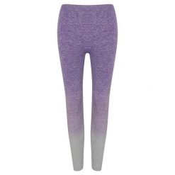 Legginsy Bezszwowe Damskie Fade. Fioletowe legginsy TOMBO, bez wzorów, sportowe. Za 114.99 zł.