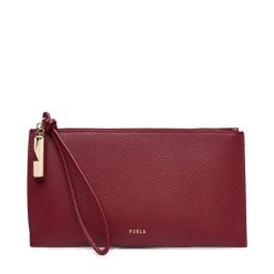 Torebka Furla. Czerwone kopertówki Furla, bez wzorów, bez dodatków. Za 519.99 zł.