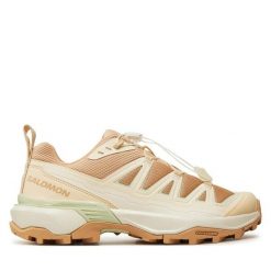 Trekkingi Salomon. Brązowe buty sportowe lifestyle Salomon, bez wzorów, sportowe, bez zapięcia. Za 399.99 zł.