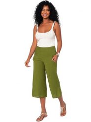 Aller Simplement Spodnie w kolorze oliwkowym rozmiar: 42. Zielone spodnie materiałowe Aller Simplement, bez wzorów, z materiału, z podwyższonym stanem. Za 56.99 zł.