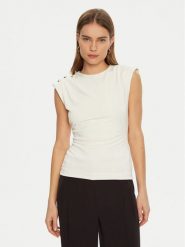 Marciano Guess Bluzka 5RGP07 6263A Écru Regular Fit. Bluzki Marciano Guess, xxs, z aplikacjami, z syntetyku, bez kołnierzyka, bez ramiączek. Za 349.99 zł.