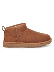 UGG Botki w kolorze brązowym z wełny jagnięcej rozmiar: 36. Brązowe botki UGG, bez wzorów, z wełny, z okrągłym noskiem, bez obcasa, bez zapięcia. Za 651.13 zł.