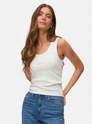 Vero Moda Top Chole 10344951 Biały Regular Fit. Białe topy Vero Moda, xl, bez wzorów, z bawełny, bez kołnierzyka, bez ramiączek. Za 69.99 zł.