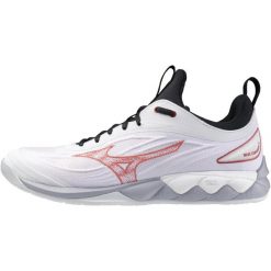Buty halowe Mizuno Wave Luminous. Białe buty do biegania Mizuno, bez wzorów, z gumy, bez zapięcia, do biegania, mizuno wave. Za 642.00 zł.