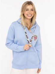 Zwillingsherz Bluza "Leo" w kolorze błękitnym rozmiar: S/M. Niebieskie bluzy Zwillingsherz, m, bez wzorów, bez ramiączek, bez kaptura. Za 220.12 zł.