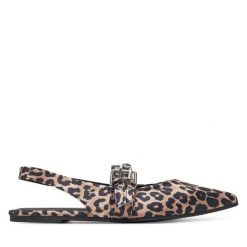 Baleriny ONLY Shoes. Brązowe czółenka ONLY SHOES, bez wzorów, bez obcasa, bez zapięcia. Za 99.99 zł.