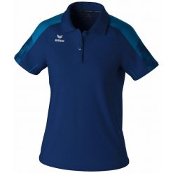Damska koszulka polo Erima Evo Star. Niebieskie t-shirty sportowe Erima, bez wzorów, bez ramiączek. Za 181.50 zł.