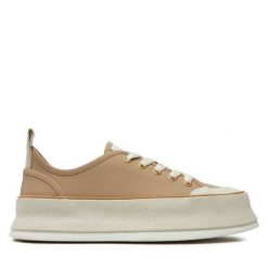 Trampki Max Mara. Brązowe trampki Max Mara, bez wzorów, bez zapięcia. Za 1,609.00 zł.
