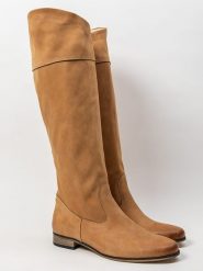 Zapato Skórzane kozaki w kolorze jasnobrązowym rozmiar: 37. Brązowe kozaki Zapato, na zimę, bez wzorów, bez obcasa, bez zapięcia. Za 272.95 zł.
