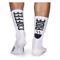 Skarpetki Rowerowe Unisex Luxa Coffee Ride. Białe skarpetki LUXA, bez wzorów, z materiału. Za 49.90 zł.