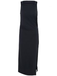 LeGer Sukienka "Soraya" w kolorze czarnym rozmiar: 42. Czarne sukienki LeGer, bez wzorów, bez kołnierzyka, bez ramiączek, midi. Za 139.87 zł.