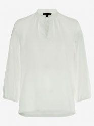 More & More Bluzka w kolorze białym rozmiar: 40. Białe bluzki More & More, bez wzorów, bez kołnierzyka, bez ramiączek. Za 88.02 zł.