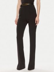 Elisabetta Franchi Spodnie materiałowe PA-034-42E2-5981 Czarny Regular Fit. Czarne spodnie materiałowe Elisabetta Franchi, bez wzorów, z materiału. Za 659.99 zł.