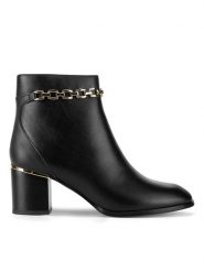 Sergio Bardi Botki WYL3211-14Z-SB Czarny. Czarne botki Sergio Bardi, bez wzorów, bez obcasa, na słupku, bez zapięcia. Za 174.99 zł.
