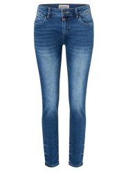 Timezone Dżinsy - Slim fit - w kolorze granatowym rozmiar: W31/L32. Niebieskie jeansy Timezone, l, z aplikacjami. Za 128.55 zł.