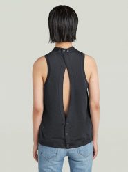 G-Star Bluzka w kolorze czarnym rozmiar: XS. Czarne bluzki G-Star, xs, bez wzorów, z bawełny, retro, bez kołnierzyka, bez ramiączek. Za 122.38 zł.