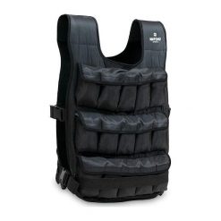 Kamizelka obciążeniowa 20 kg - Czarna - 24,5 cm - 16,8 cm. Czarne rękawiczki MATCHU SPORTS, bez wzorów, sportowe. Za 344.95 zł.