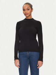 Morgan Sweter 251-MLACY Czarny Slim Fit. Czarne swetry Morgan, xs, bez wzorów, z syntetyku, bez ramiączek. Za 119.99 zł.