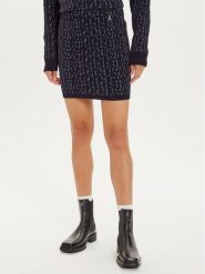 Patrizia Pepe Spódnica 2G0986 K210 Granatowy Regular Fit. Niebieskie spódnice Patrizia Pepe, bez wzorów, z syntetyku, mini. Za 459.99 zł.