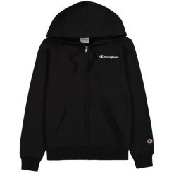 Bluza Z Zamkiem Błyskawicznym Z Logo Dla Kobiet. Czarne bluzy Champion, l, bez wzorów, bez kaptura. Za 363.99 zł.