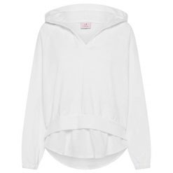 Bluza Z Kapturem Deha Parachute Trim Hoodie Damskie. Białe bluzy Deha, s, bez wzorów, z bawełny, bez ramiączek, z kapturem. Za 467.99 zł.