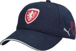 Czapka Puma Facr Team granatowa - one size. Niebieskie czapki z daszkiem Puma, bez wzorów, z poliesteru. Za 158.99 zł.