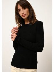 Just Cashmere Kaszmirowy sweter "Avana" w kolorze czarnym rozmiar: L. Czarne swetry Just Cashmere, l, bez wzorów, z kaszmiru, bez ramiączek. Za 354.95 zł.