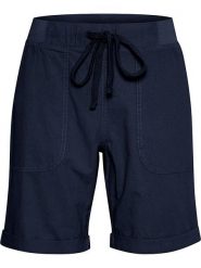 Kaffe Szorty "Naya" w kolorze granatowym rozmiar: 36. Niebieskie szorty Kaffe, bez wzorów, z bawełny. Za 86.99 zł.