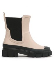 ONLY Shoes Sztyblety Onlwellie 15288645 Beżowy. Brązowe botki ONLY SHOES, bez wzorów, z tworzywa sztucznego, bez obcasa, na płaskiej podeszwie, bez zapięcia. Za 159.99 zł.