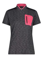 CMP Koszulka kolarska w kolorze antracytowym rozmiar: 34. Czarne t-shirty sportowe CMP, bez wzorów, z materiału, bez ramiączek, rowerowe. Za 61.14 zł.
