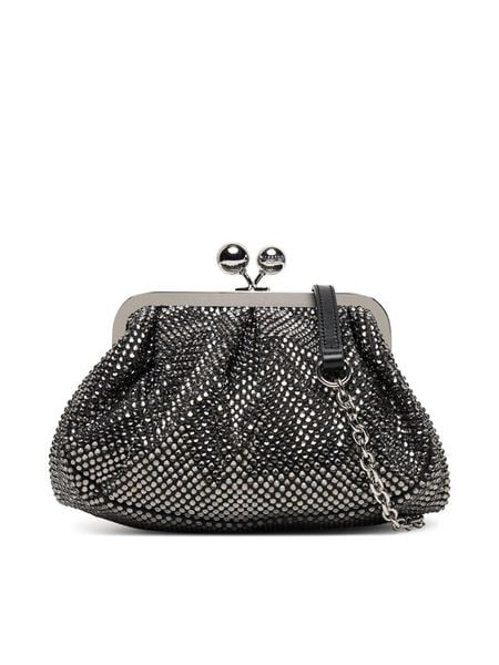 Weekend Max Mara Torebka Emy 2525516135650 Czarny. Czarne kopertówki Weekend Max Mara, bez wzorów, z materiału, wizytowe, bez dodatków. Za 1,039.00 zł.