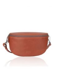 Bellicci Skórzana saszetka "Kalyn" w kolorze jasnobrązowym - 27 x 24 x 8 cm rozmiar: onesize. Brązowe nerki i saszetki Bellicci, bez wzorów, z materiału, sportowe, bez dodatków. Za 173.99 zł.