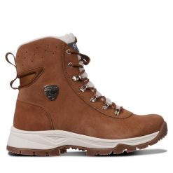 Botki Luhta. Brązowe botki Luhta, bez wzorów, bez obcasa, na płaskiej podeszwie, bez zapięcia. Za 329.99 zł.