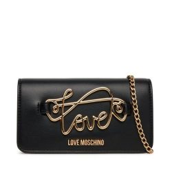 Torebka LOVE MOSCHINO. Czarne kopertówki Love Moschino, bez wzorów, wizytowe, bez dodatków. Za 669.99 zł.