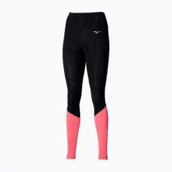 Legginsy damskie Mizuno Core Long. Czarne legginsy Mizuno, bez wzorów, z elastanu, sportowe, długie. Za 139.99 zł.