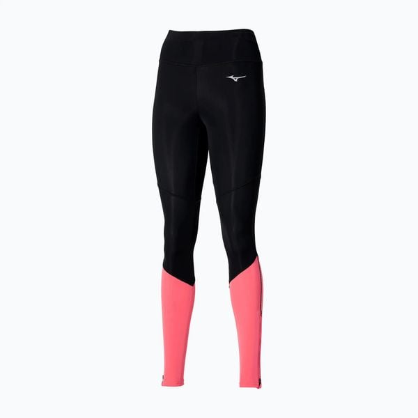 Legginsy damskie Mizuno Core Long. Czarne legginsy Mizuno, bez wzorów, z elastanu, sportowe, długie. Za 139.99 zł.