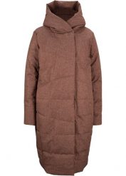 Krótki płaszcz pikowany. Szare płaszcze bonprix, bez wzorów, eleganckie, z kapturem. Za 249.99 zł.