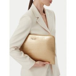 Aktówka Nine West. Żółte aktówki Nine West, bez wzorów. Za 99.99 zł.