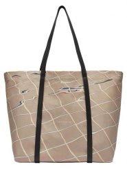 Liebeskind Berlin Shopper bag "Aurora" w kolorze beżowo-niebieskim - 55 x 38 x 19 cm rozmiar: onesize. Brązowe shopper bag Liebeskind Berlin, bez wzorów, z materiału, na ramię, bez dodatków. Za 271.67 zł.