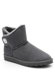 ISLAND BOOT Botki zimowe "Dona" w kolorze antracytowym rozmiar: 36. Czarne botki Island Boot, bez wzorów, z materiału, bez obcasa, bez zapięcia. Za 112.29 zł.