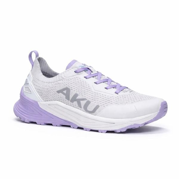 Buty trekkingowe damskie Aku Aira. Fioletowe buty trekkingowe Aku, na lato, z materiału, bez zapięcia. Za 289.00 zł.