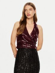 Haveone Top RGE-M035 Bordowy Regular Fit. Czerwone topy Haveone, m, bez wzorów, z syntetyku, bez kołnierzyka, bez ramiączek. Za 259.99 zł.