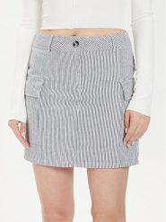Gina Tricot Spódnica ołówkowa 21988 Granatowy Slim Fit. Niebieskie spódnice Gina Tricot, m, bez wzorów, z bawełny, ołówkowe. Za 109.99 zł.