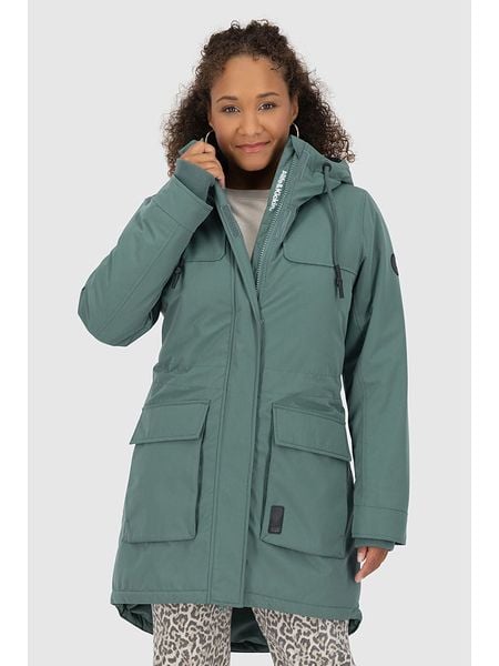 Alife and kickin Parka "CharlizeAK" w kolorze zielonym rozmiar: XS. Zielone płaszcze Alife and Kickin, xs, bez wzorów, bez kaptura. Za 319.13 zł.