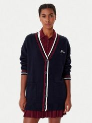 Guess Kardigan V5BR00 Z1152 Granatowy Regular Fit. Niebieskie swetry Guess, l, z aplikacjami, bez ramiączek. Za 289.99 zł.