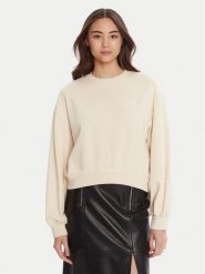 PINKO Bluza Maliardo 105510 A2RB Beżowy Regular Fit. Brązowe bluzy Pinko, l, bez wzorów, z bawełny, bez ramiączek, bez kaptura. Za 649.99 zł.