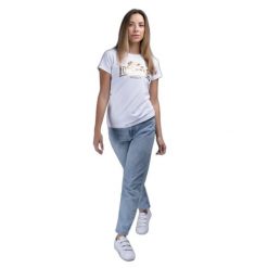 Koszulka damska Lonsdale Bantry. Białe t-shirty sportowe Lonsdale, bez wzorów, bez ramiączek, na fitness i siłownię. Za 136.00 zł.