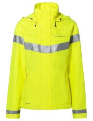Kurtka damska Luminum Rain Jacket. Żółte kurtki Vaude, bez wzorów, z materiału, biznesowe, bez kaptura. Za 859.00 zł.