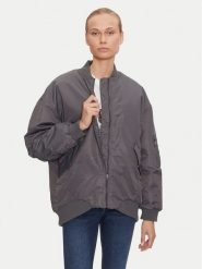 ONLY Kurtka bomber Mille 15322732 Szary Oversize. Szare kurtki ONLY, m, bez wzorów, z syntetyku, bez kaptura. Za 159.99 zł.